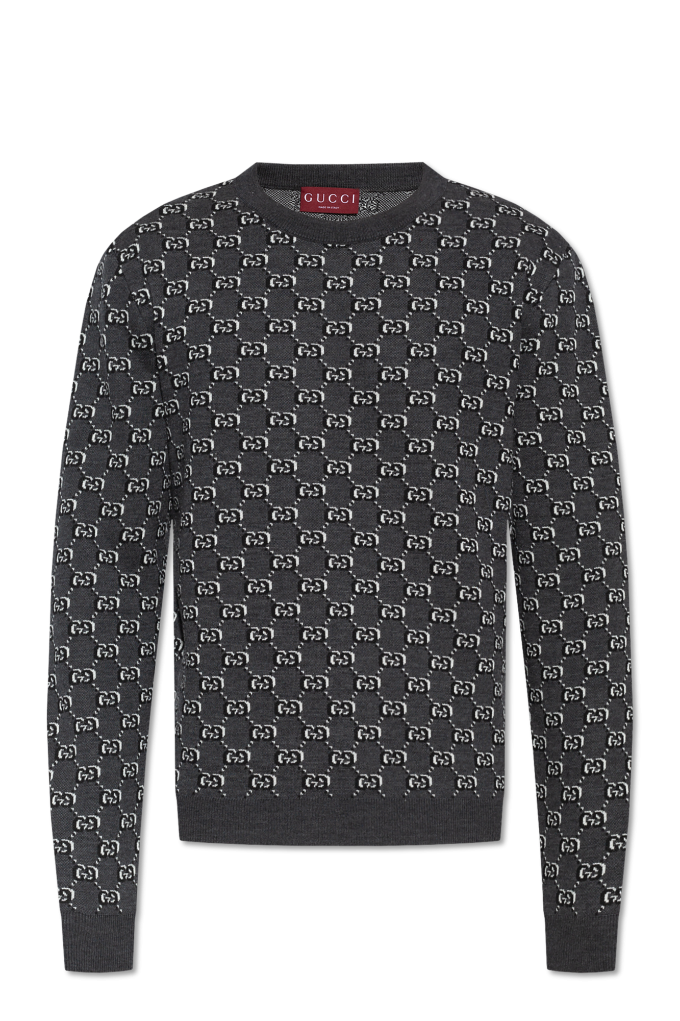 Grey Sweater with GG pattern Gucci Vitkac Canada